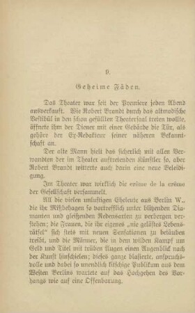 9. Geheime Fäden
