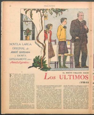 Los últimos rosales : El nuevo folletín nacional de Mundo Argentino