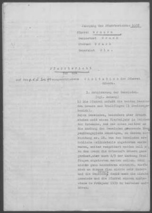 Gruorn-Trailfingen: Pfarrbericht 1937
