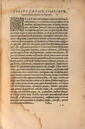 Iulii Caesaris Scaligeri ... In librum de Insomniis Hippocratis commentarius