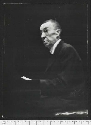 Porträtaufnahme Sergej V. Rachmaninov