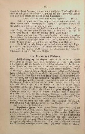 Aus Briefen von Wollenen.