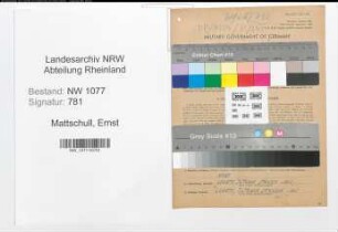Entnazifizierung Ernst Mattschull , geb. 03.07.1908 (Polizist)