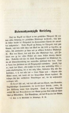 Siebenundzwanzigste Vorlesung