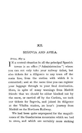 XII. - SEGOVIA AND AVILA