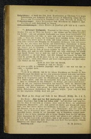 Johannes Rathmann : [Nekrolog]