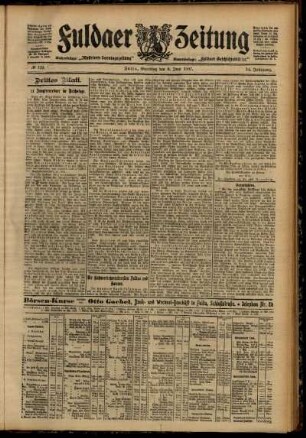 Dritte Ausgabe vom Samstag, den 08. Juni 1907.