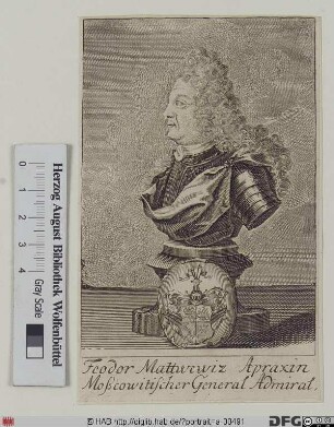 Bildnis Fjodor Matwejewitsch Apraksin (1710 Graf)
