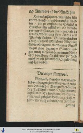 Die achte Antwort.
