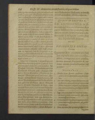 Quaestio Secunda