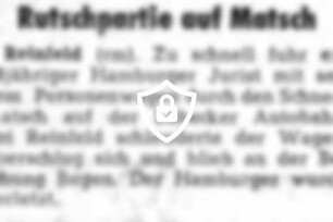 Rutschpartie auf Matsch