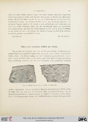 7: Platte mit vertieften Reliefs aus Janina
