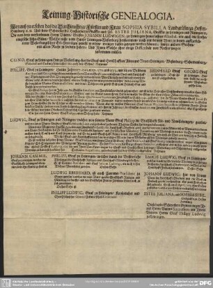 Leining-Historische Genealogia