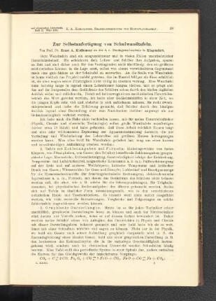 Zur Selbstanfertigung von Schulwandtafeln.