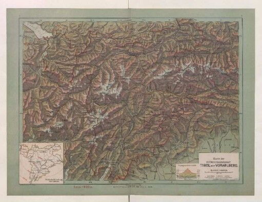 Karte der Gefürsteten Grafschaft Tirol mit Vorarlberg