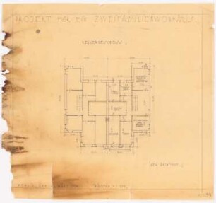 Projekt Zweifamilienhaus: Grundriss KG