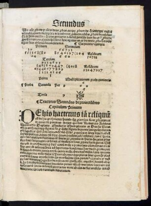 Tractatus Secundus de proiectilibus