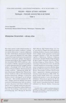 Władysław Strzemiński – obrazy słow