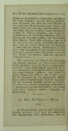 42. Die Türken vor Wien. 1683