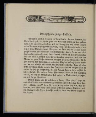 Das häßliche junge Entlein.