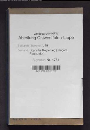 Extrakte der Steuerkasse Detmold