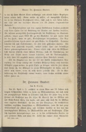 Dr. Hermann Gundert