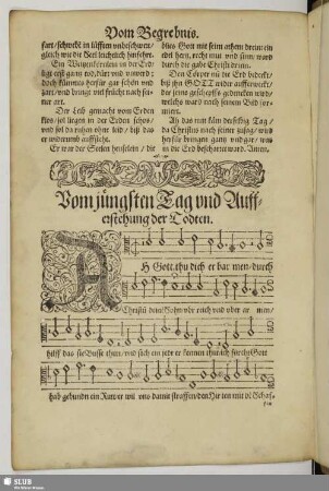 Vom jüngsten Tag und Aufferstehung der Todten.