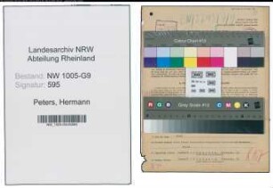 Entnazifizierung Hermann Peters , geb. 13.05.1901 (Backofenbauer)