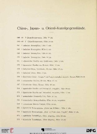 China-, Japan,- u. Orient-Kunstgegenstände (Nr. 343-500)