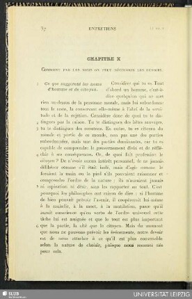 Chapitre X. Comment par les noms on peut découvrir les devoirs