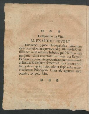 Lampridius in Vita Alexandri Severi.