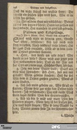 Psalmen und Lobgesänge.