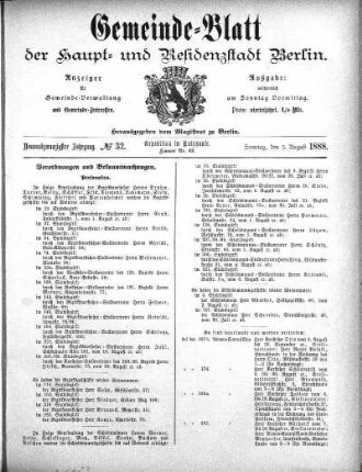 1888,32: No. 32, 5. August 1888