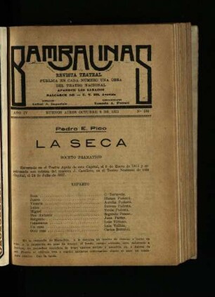 La seca : boceto dramático
