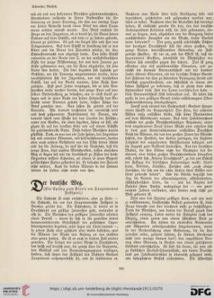 Der deutsche Weg : (Ein Epilog zum Streit um Hauptmanns Festspiel)