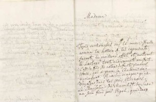 Johann Daniel Schöpflin an Karoline Luise von Baden (Straßburg)