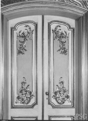 Potsdam, Stadtschloss, Konzertzimmer Friedrich II., R.: 10, Türdetail.