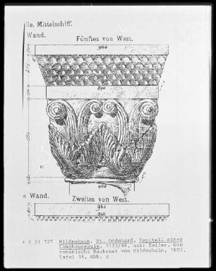 Kapitell einer Langhaussäule von 1133/46