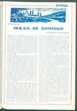 Do século XIX : Seran de Domingo