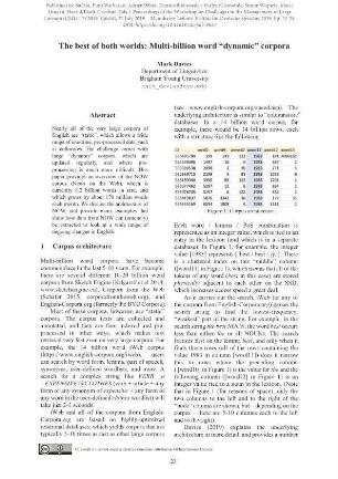The best of both worlds: Multi-billion word “dynamic” corpora