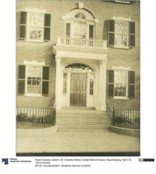 Salem, 29, Chestnut Street, Dodge-Shreve House, Hauseingang