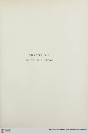 Chapter XIV: China and Japan