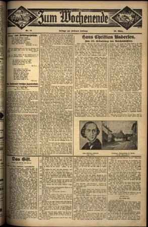 Dritte Ausgabe vom Sonntag, den 30. März 1930.