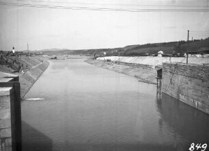 Bau Schleusen Staustufe Kachlet/Donau