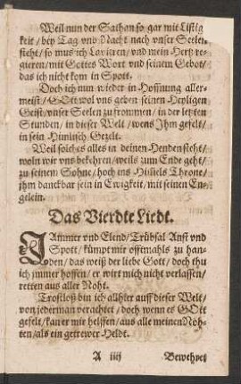 Das Vierdte Liedt.