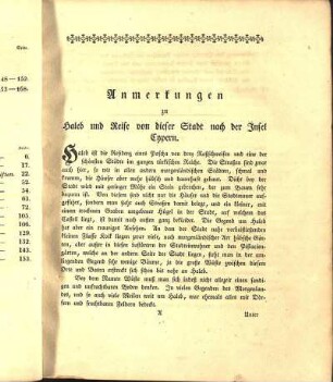Anmerkungen zu Haleb und Reise von dieser Stadt nach der Insel Cypern.