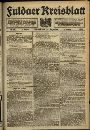 Ausgabe vom Mittwoch, den 28. Dezember 1910.