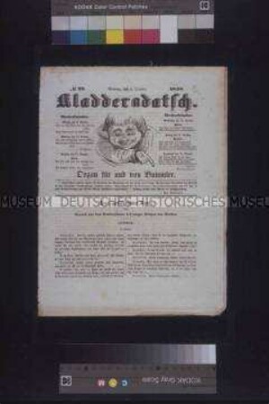 Politisch-satirische Zeitschrift: Kladderadatsch, Nr. 23; Berlin, 8. Oktober 1848