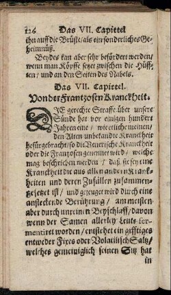 Das VII. Capittel. Von der frantzosen Kranckheit.