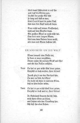 Urians Reise um die Welt
